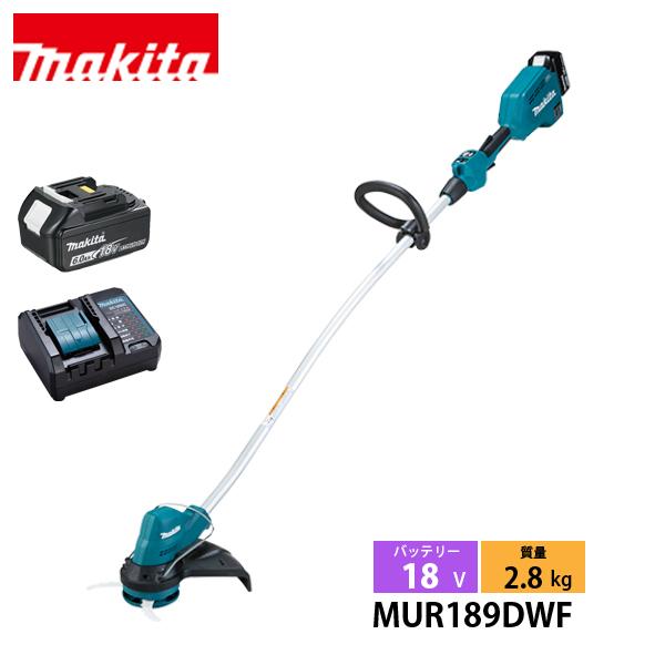 マキタ 18V 充電式草刈機 樹脂刃付 バッテリー充電器付き MUR189DWF マキタ（makita） 18V 充電式草刈機 樹脂刃付 バッテリー ・充電器付き