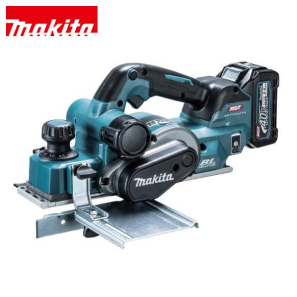 新品 makita 82㎜充電式カンナ KP001GRDX 無線連動対応 40Vmax ブルー BL4025×2 DC40RA付き 電動工具 マキタ 苫小牧西店 マキタ（makita） 40Vmax 82mm 充電式カンナ バッテリー ・充電器付き