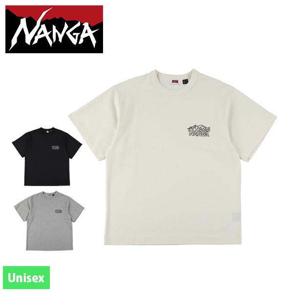 ナンガ  エコハイブリッドリッジライン ドローイング Tシャツ N2610-1M038Z アウトドア ウェア トップス ユニセックス NANGA 半袖 刺繍