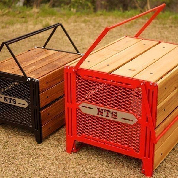 ネイチャートーンズ　サイドアップボックスアンドテーブルL サイドアップボックス&テーブル:キャンプ・アウトドアテーブル