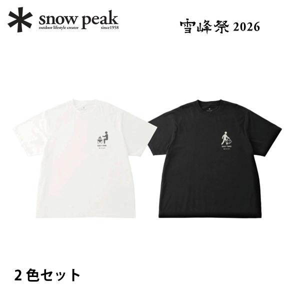 スノーピーク 2デイズキャンプパック Tシャツ 100261TS11 アウトドア ウェア トップス ユニセックス 雪峰祭 2026秋 限定