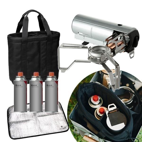 snow peak スノーピーク HOME&CAMPバーナー シルバー & トート snow peak スノーピーク HOME&CAMPバーナー シルバー & トート