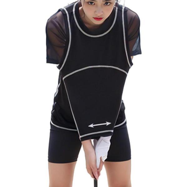 【ゴルフスイングを矯正し、体に覚えさせる！】スイング中に腕を揃えて同期を保ちます。「チキンウィング」スイングを防ぎ、スイング中腕と体の同期を保ち、より良いスイングのための筋肉の記憶を作成します。【スイング練習器具】専門家がおすすめするヘッド...