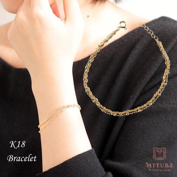 K18 18金 18k YG ロープブレスレット 18cm 1.8mm幅 K18 18金 18k YG ロープブレスレット 18cm 1.8mm幅 楽天市場