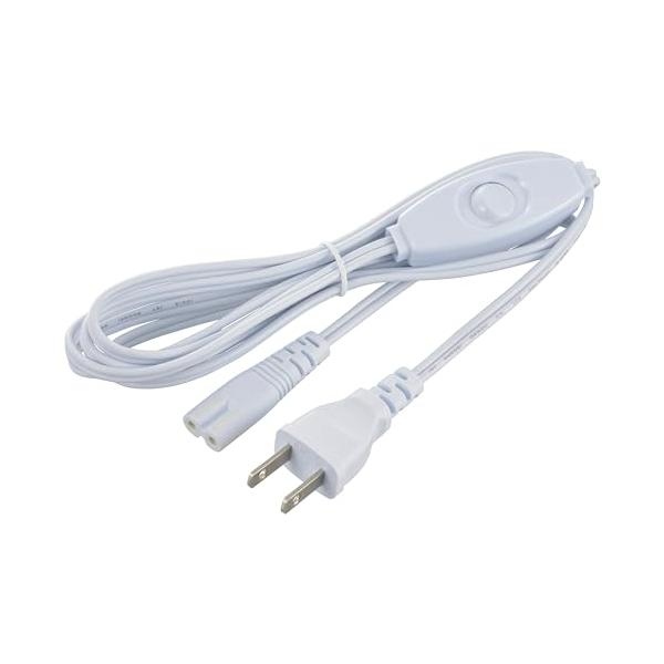 オーム電機 電源コード LEDイーブライトスリム専用 中間スイッチ付き 2m LT-FLE2000SC 06-5123 OHM