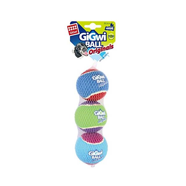 他サイト： ギグウィ (GiGwi) 犬用おもちゃ テニスボール 3P 普通の商品画像