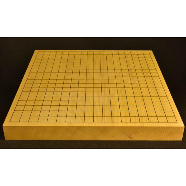 碁盤　新かや15号一枚板　本漆太刀目盛　竹印　