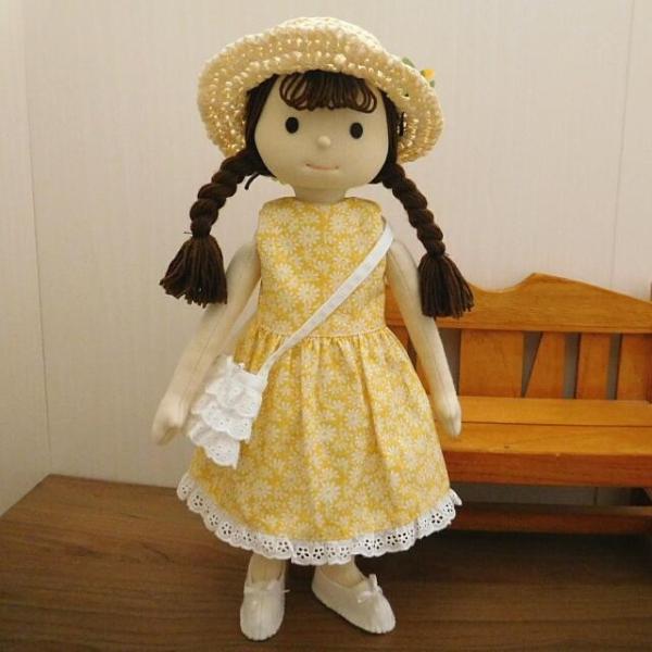 手作り 布製 着せ替え 人形 布人形 黄色の花柄ワンピース 女の子 きせかえ人形 ドール 34cmサイズ Buyee Buyee Japanese Proxy Service Buy From Japan Bot Online