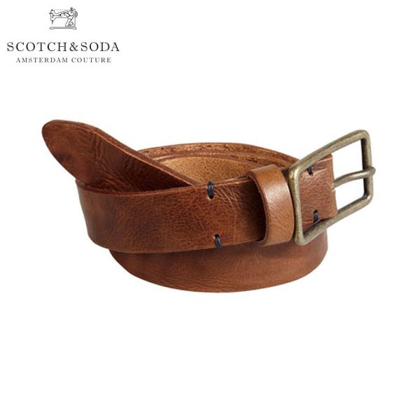【ポイント10倍 12/13 0:00〜12/19 9:59】 スコッチアンドソーダ SCOTCH＆SODA 正規販売店 メンズ ベルト Premium Italian leather belt 76305 B D15S25 クリスマス プレゼント ラッピング SCOTCH＆SODA（スコッチアンドソーダ） メンズ ベルト Premium Italian