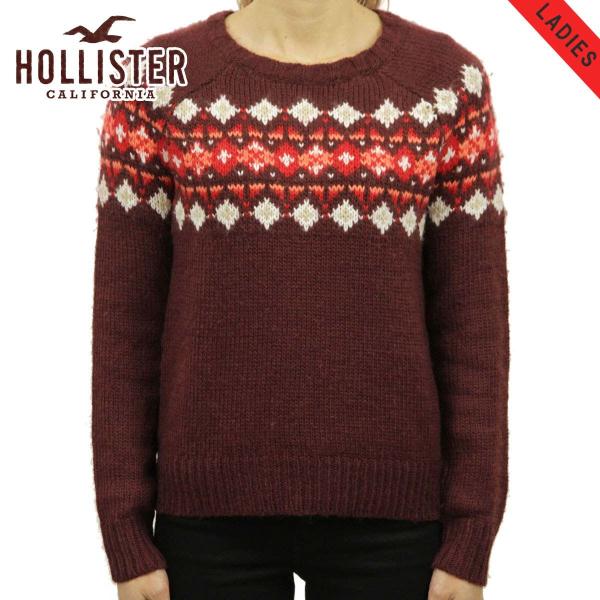 �y�X�g�A�|�C���g10�{ 6/27 0:00�`7/1 23:59�z �z���X�^�[ ���f�B�[�X HOLLISTER ���K�i �Z�[�^�[ Patterned Crew Sweater 350-507
