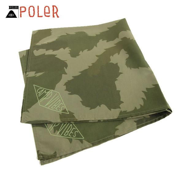 �|�[���[ POLER ���K�̔��X �o���_�i �X�J�[�t BANDANAS 636025-GCO GREEN FURRY CA