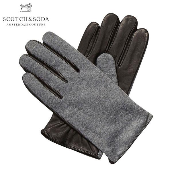 �X�R�b�`�A���h�\�[�_ SCOTCH��SODA ���K�̔��X ��� Gloves in leather and wool qu