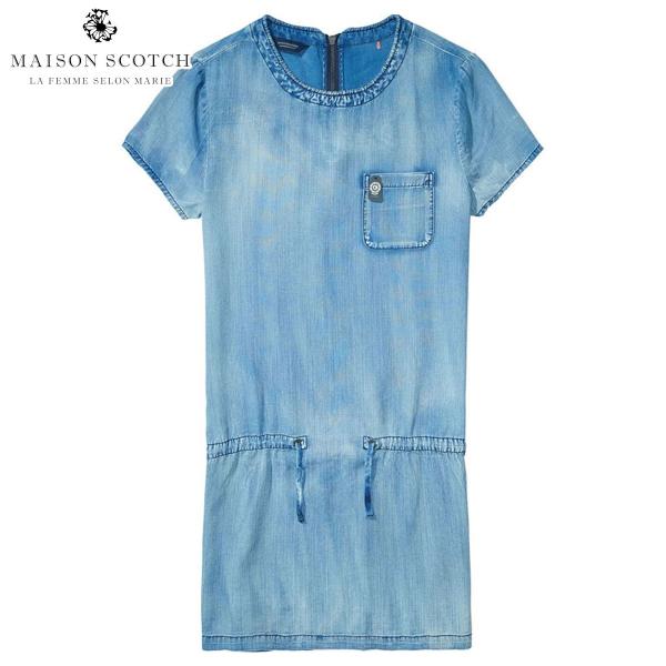 �y�X�g�A�|�C���g10�{ 4/7 0:00�`4/7 23:59�z ���]���X�R�b�` MAISON SCOTCH ���K�̔��X ���f�B�[�X �h���X Straight fit dress zipp