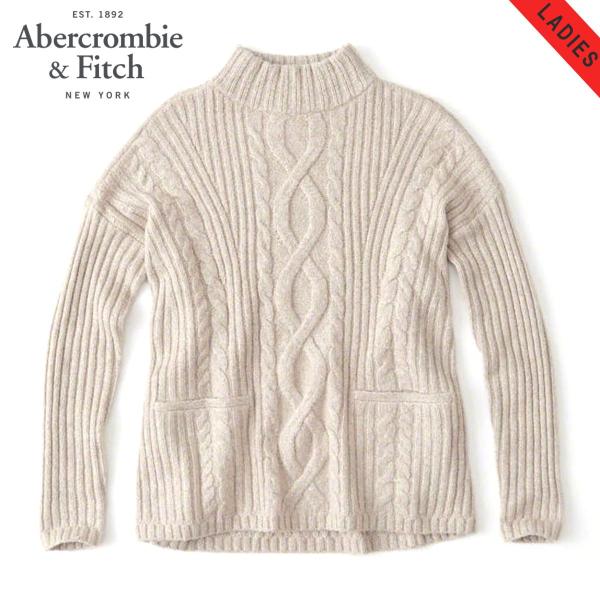 �y�{�[�i�X�X�g�A �N�ł�+5% 4/3 0:00�`4/3 23:59�z �A�o�N�� ���f�B�[�X Abercrombie��Fitch ���K�i �Z�[�^�[ BOXY CABLE TURTLENECK S