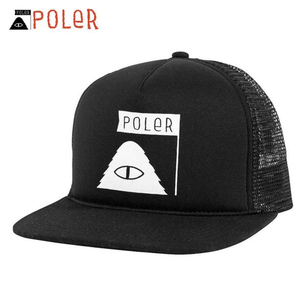 |[[ POLER K̔X Xq Lbv SUMIIT MESH TRUCKER CAP DC 251MCV0108-BLK BLACK