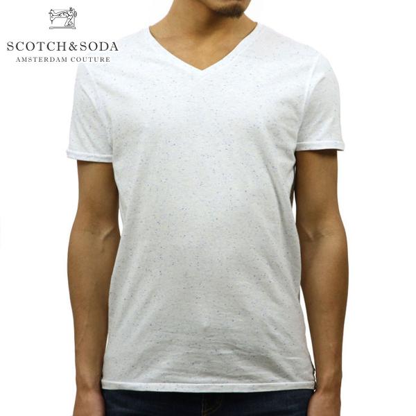 �X�R�b�`�A���h�\�[�_ T�V���c �����Y SCOTCH��SODA ���K�̔��X ���� V-NECK TEE IN JERSEY MELANGE 136511 0694 DENIM W