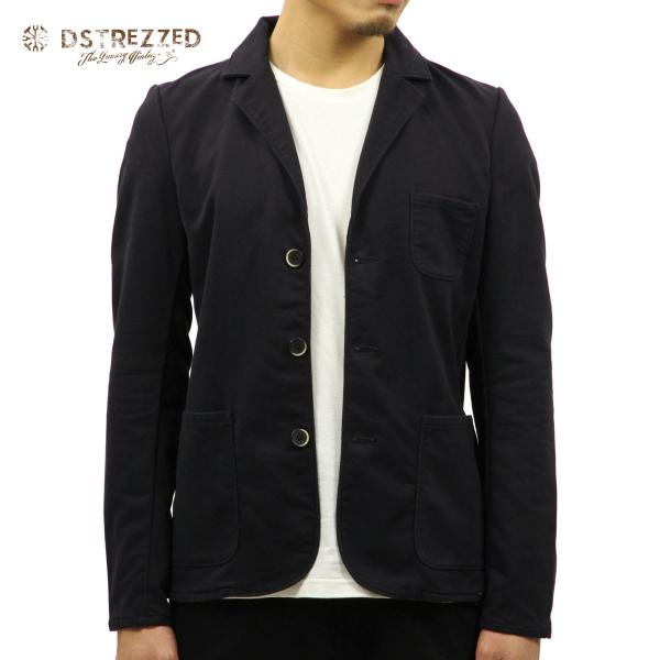 �f�B�X�g���X �W���P�b�g �����Y ���K�̔��X DSTREZZED �A�E�^�[ �W���P�b�g PEACHED BLAZER JACKET 111110 49 DK. NAVY ���̓� �v���[���g ���b�s���O