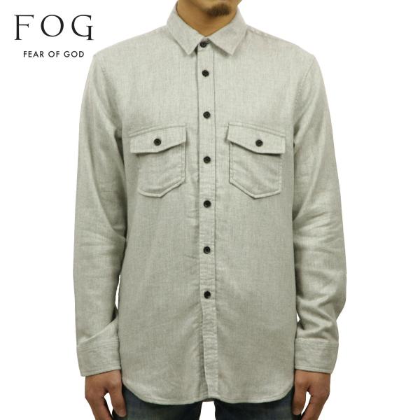 �t�B�A�I�u�S�b�h fog essentials �V���c �����Y ���K�i FEAR OF GOD �����V���c FOG - FEAR OF GOD ESSENTIALS WOVEN LONG SLEEVE BUTTON UP SHIRT GREY