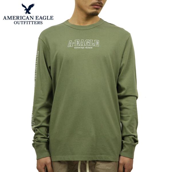 アメリカンイーグル Tシャツ 格安 メンズ 正規品 American Eagle 長袖tシャツ Long 11 3969 309 Tee Ae Sleeve Graphic