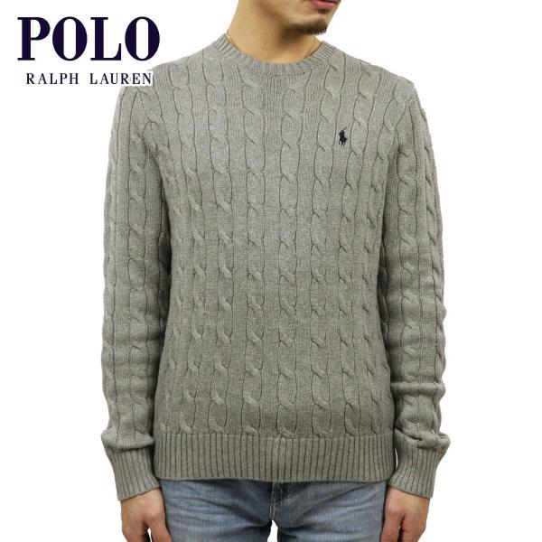 ポロ ラルフローレン セーター メンズ 正規品 POLO RALPH LAUREN ケーブルニット クルーネックセーター CABLE-KNIT