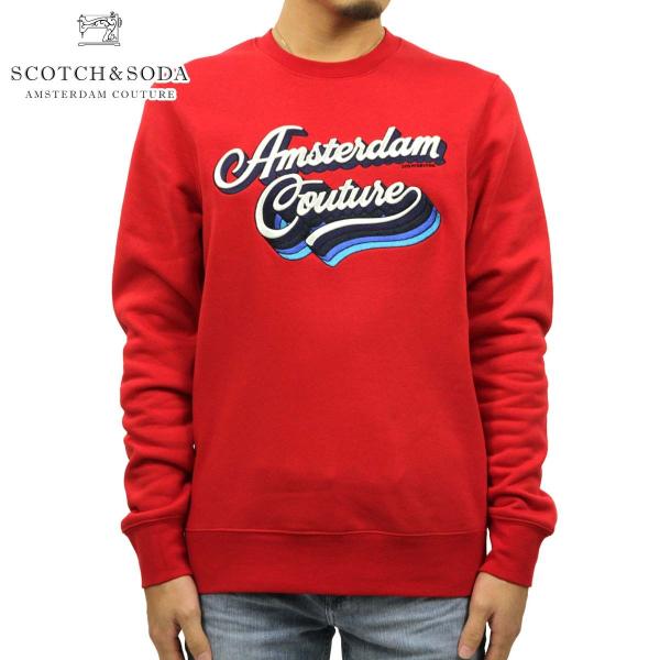 �X�R�b�`�A���h�\�[�_ �X�E�F�b�g �����Y ���K�̔��X SCOTCH��SODA �g���[�i�[ SCOTCH LOGO CREWNECK SWEAT RED 152227 83817 15