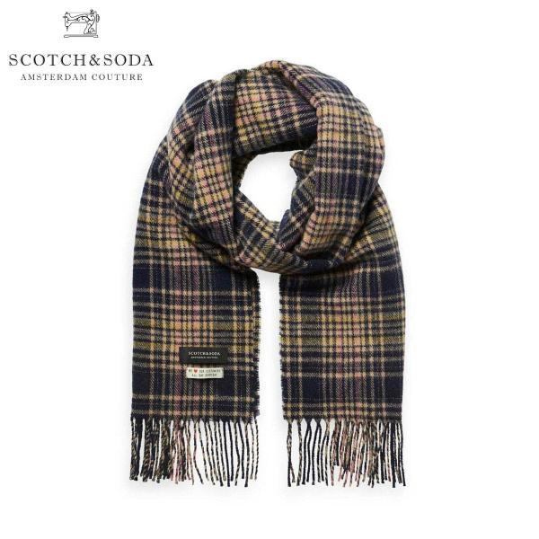 �X�R�b�`�A���h�\�[�_ �}�t���[ ���K�̔��X SCOTCH��SODA CLASSIC WOOL-BLEND WOVEN CHECK SCARF COMBO E 152855 88 �o�����^�C�� �v���[���g ���b�s���O