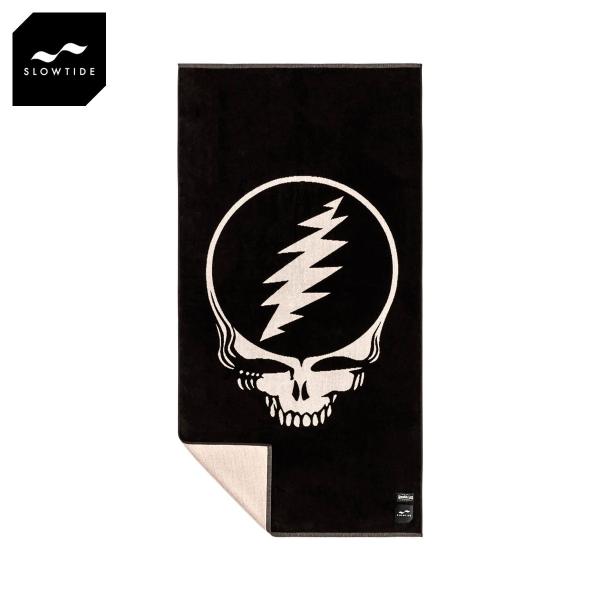 �X���E�^�C�h �^�I�� ���K�̔��X SLOWTIDE �^�I�� �r�[�`�^�I�� GRATEFUL DEAD SHRED BEACH BATH TOWEL ST410 BLACK