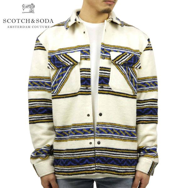 XRb`Ah\[_ AE^[ Y K̔X SCOTCHSODA WPbg VcWPbg BLANKET-PATTERN BRUSHED SHIRT JACKET 158813 0217 21821 0