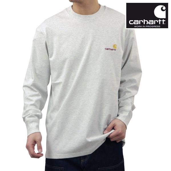 【ボーナスストア ポイント5倍 9/17 0:00〜9/17 23:59】 カーハート メンズ 長袖Tシャツ 正規品 CARHARTT WIP クルーネック ロゴ ロンT LONG SLEEVE AMERIC0