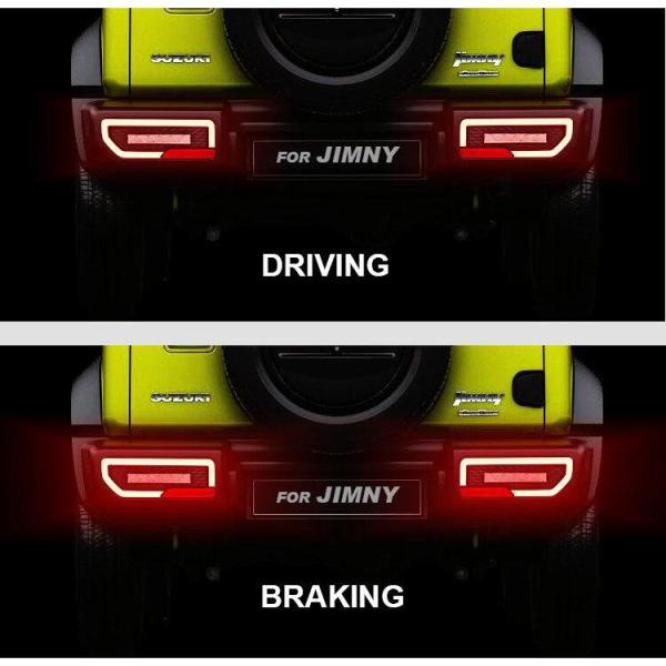 対応車検！新型ジムニーJB64/74WファイバーLEDテールランプ多機能