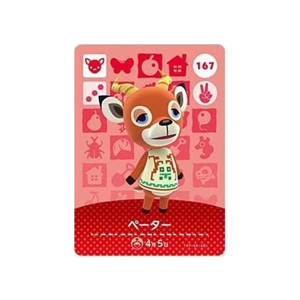 任天堂 あつまれ どうぶつの森 amiiboカード 第2弾 167 ペーター 任天堂 あつまれ どうぶつの森 amiiboカード 第2弾 167 ペーター