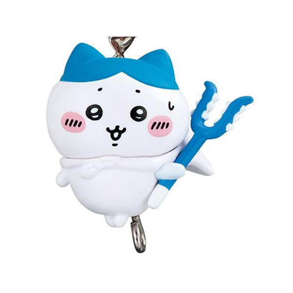 ちいかわ つまんでつなげてますこっと カニカンver. ハチワレ 単品 バンダイ ガチャ キャラ グッズ ストラップ