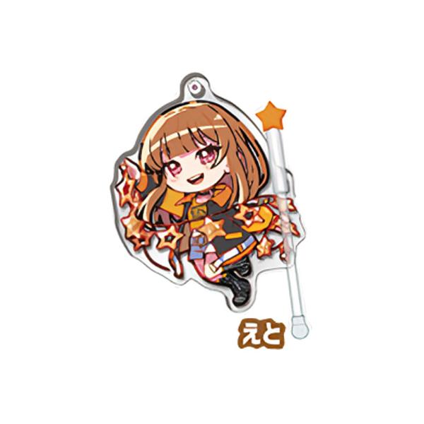 stasto デコラPICアクリル カラフルピーチ えと 単品 からぴち