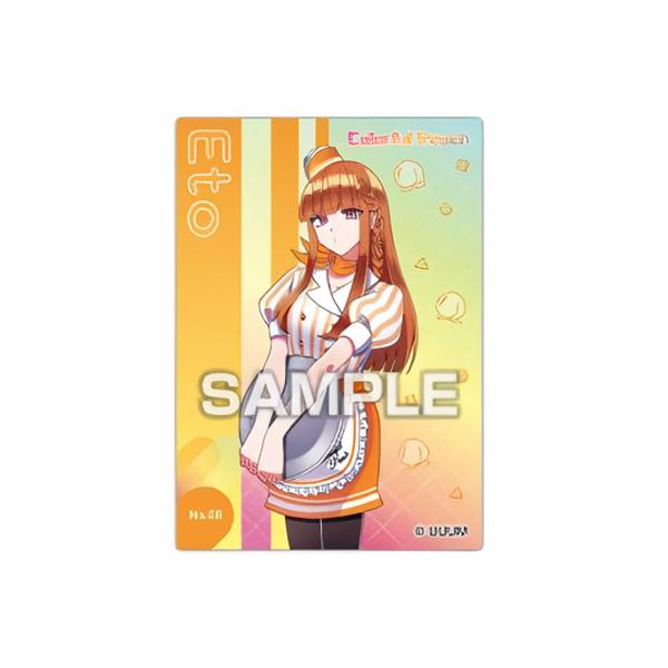カラフルピーチ クリアカードコレクションガム カラピチダイナー No.8 えと 単品 からぴち トレカ キャラ ガチャ グッズ