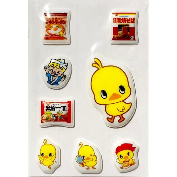 チキンラーメン ひよこちゃん 出前一丁 オリジナルシール 8片 NISSIN 日清食品【非売品】
