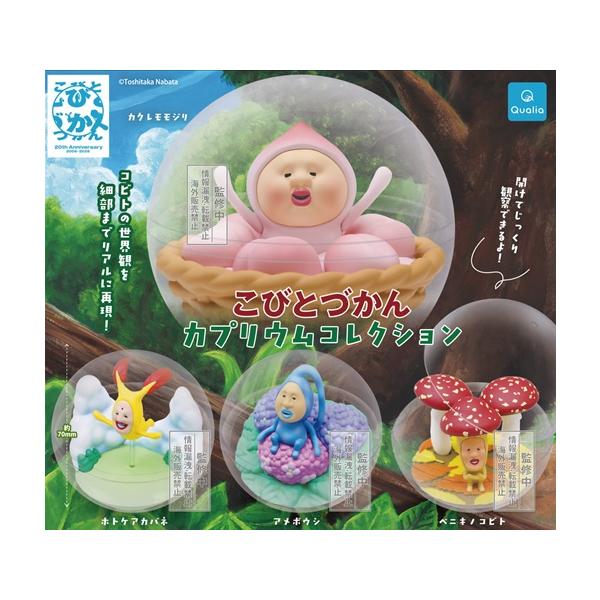 [Release date: May 31, 2026]こびとづかん カプリウムコレクション 全4種セット クオリア★未使用新品 　　★内容：・カクレモモジリ・ホトケアカバネ・アメボウシ・ベニキノコビト★ミニブック付属　　 ※ご注意※お客様...