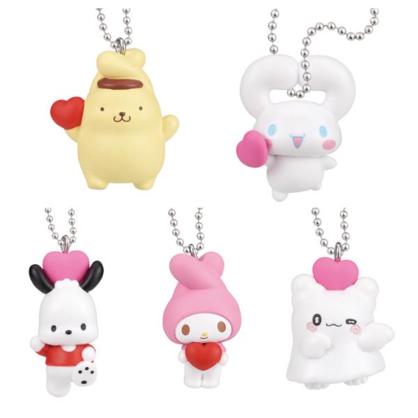 サンリオキャラクターズ おみみでぶらりんマスコット みみハートコレクション 全5種セット タカラトミーアーツ