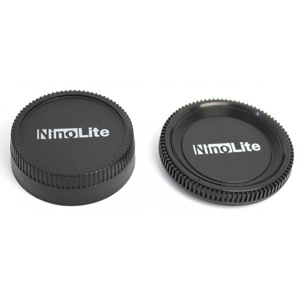 TKG」 NinoLite ニコン Fマウントレンズ用リアキャップとNikonカメラボディ用キャップの２個セット