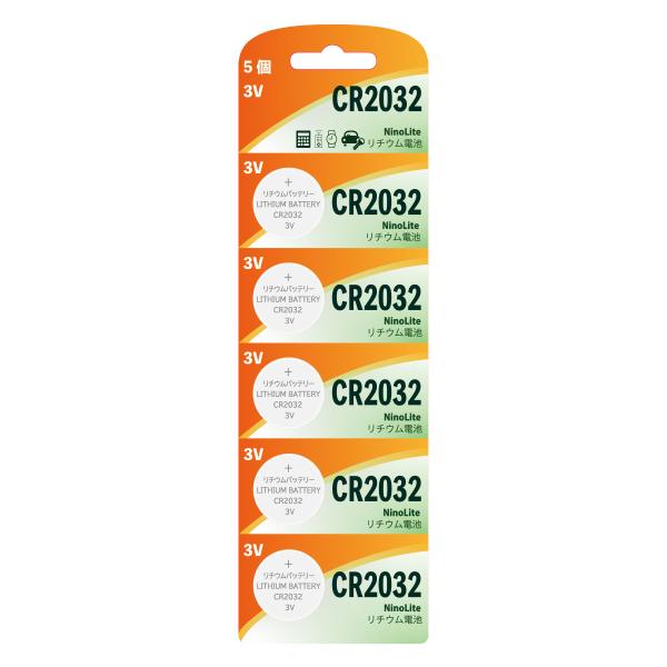 NinoLite CR2032 {^ dr TZbg 3V 240mAh [gp ECR2032 / DL2032 / SB-T51 / RC2032 / KECR2032 Ή