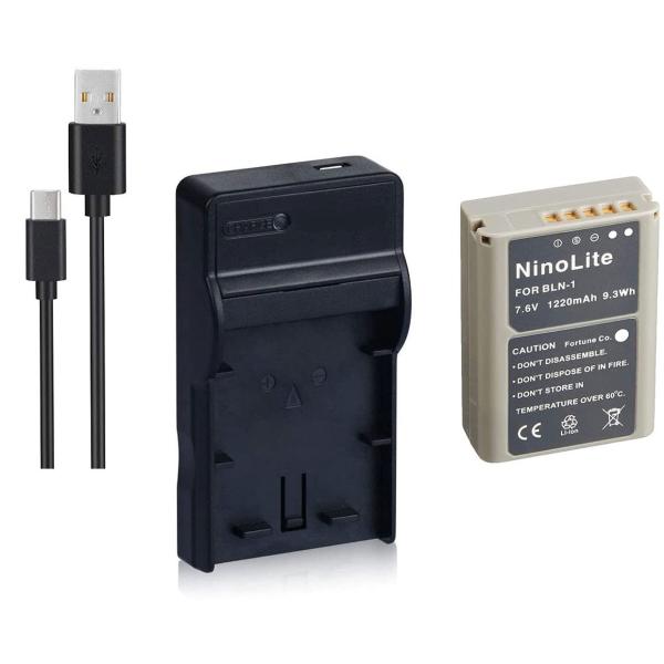 TKGxDC133 USB^[d+BLN-1 Ή݊obe[̃Zbg PEN-F / OM-D E-M5Ή