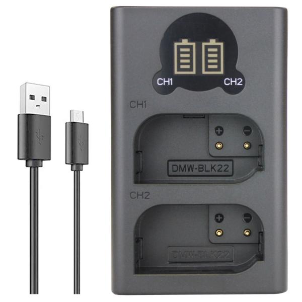 TKG DC201x USB^ fAobe[`[W[ pi\jbNLumix DC-S5 DC-S5-K DC-S5K-K DMW-BLK22 Ή[d Ƀobe[2ł[d\