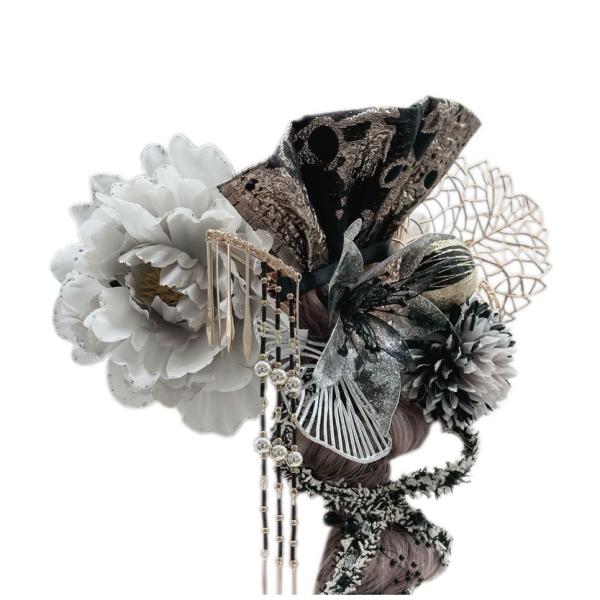 豪華 ディップアート 2025 成人式 髪飾り 卒業式 結婚式 ハンドメイド