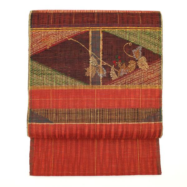 30％OFFで￥19800→13860 新古品 袋帯 19800円均一 西陣 渡文 紬 金