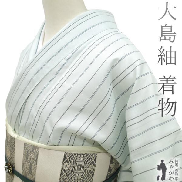 本場大島紬 縞大島 着物 袷 濃紺 変わり縞 裄66.5 Ｍ 中古 sn1541 本場大島紬 縞大島 着物 袷 濃紺 変わり縞 裄66.5 M sn1541の通販はau