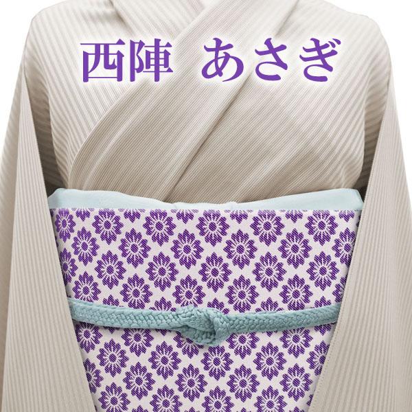 袋帯 西陣 あさぎ 全通 薄紫 パープル 紫 花柄 上質 絹芯仕立て カジュアル 新品 仕立て上がり みやがわ Sb9266 Sb9266 特選 着物 帯 みやがわ リサイクル 通販 Yahoo ショッピング