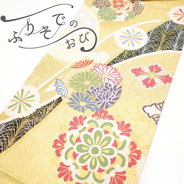 30%OFFで￥32780→22946 振袖用 袋帯 西陣 京洛苑たはら 正絹 華文  