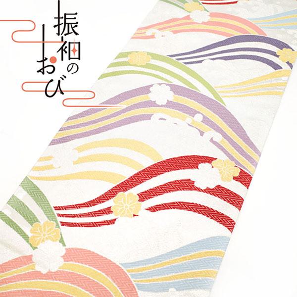 30%OFFで￥32780→22946 振袖用 袋帯 フォーマル 着物 成人式 正絹 