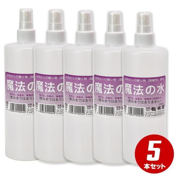 まとめ買い・送料無料 魔法の水5本セット 寝ぐせ直し ウォーター 虫  