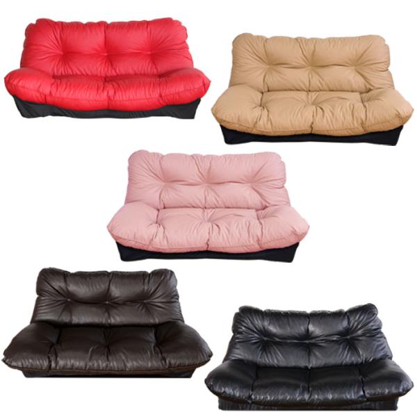 二人掛けソファ レザー ローソファー 2人掛け リクライニング : あなた