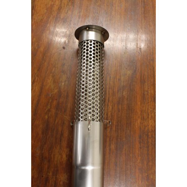 スパークアレスター 収納式煙突トップ ソロキャンプ 薪ストーブ